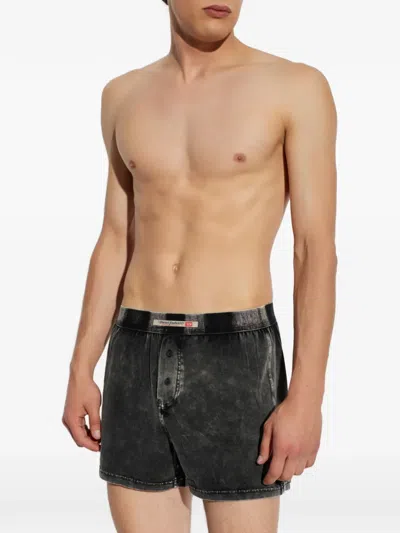 Diesel Denim Effect Boxers In Black
