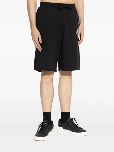 Balmain Logo-print Drawstring Shorts In Black