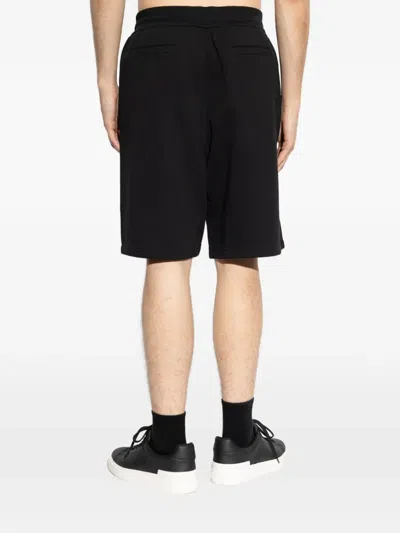 Balmain Logo-print Drawstring Shorts In Black