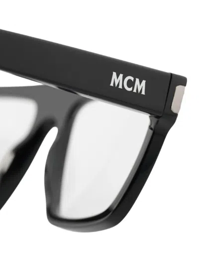 Mcm Square-frame Glasses In Black