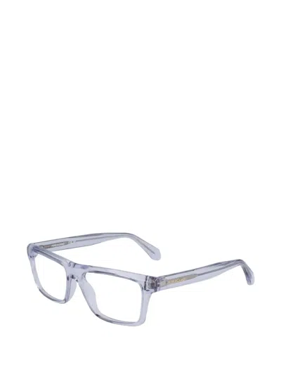 Ferragamo Rectangle-frame Glasses In Blue