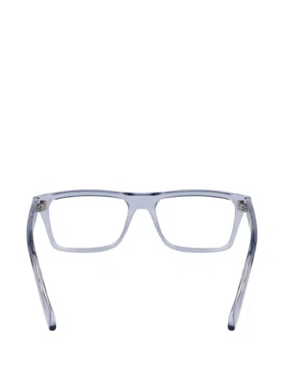 Ferragamo Rectangle-frame Glasses In Blue