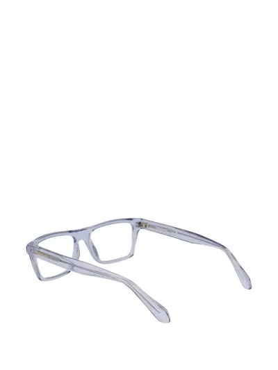 Ferragamo Rectangle-frame Glasses In Blue