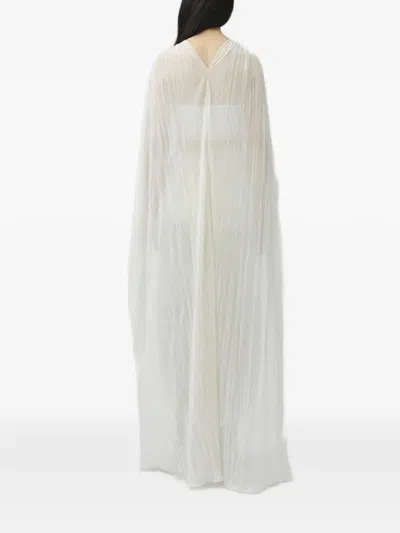 Simkhai Genoa Sheer Jersey Cape In White