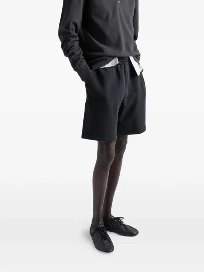 Prada Cotton Bermudas In Black