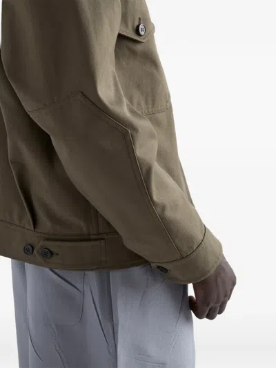 Prada Technical Fabric Jacket In Green