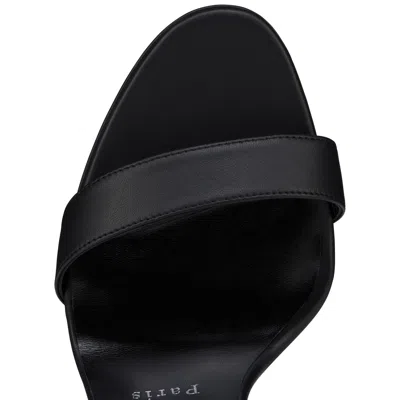 Christian Louboutin Miss Z Leather Red Sole Ankle-strap Sandals In Black