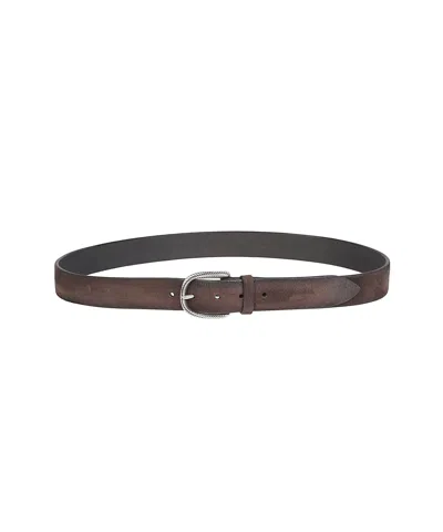 Orciani Textured-buckle Belt In Multi