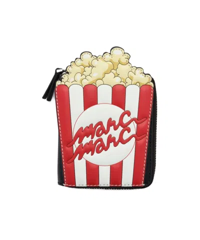 Marc Jacobs Popcorn Slim Compact Wallet In Red