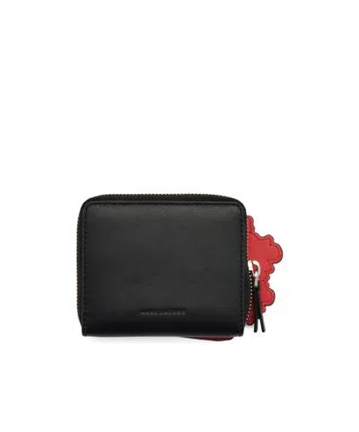 Marc Jacobs Popcorn Slim Compact Wallet In Red