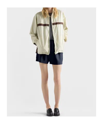 Prada Lightweight Re-nylon Jacket In Neutral