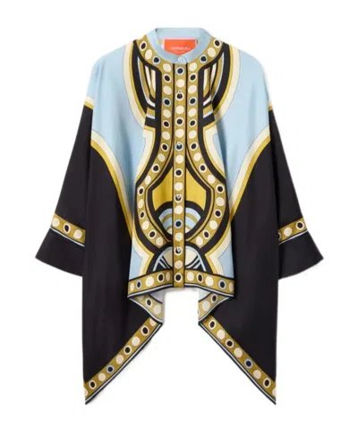 La Doublej Foulard Geometric-print Shirt In Multi