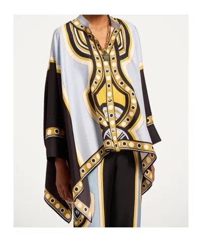 La Doublej Foulard Geometric-print Shirt In Multi