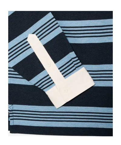 Lacoste Striped Long-sleeve Polo Shirt In Multi