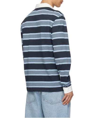 Lacoste Striped Long-sleeve Polo Shirt In Multi
