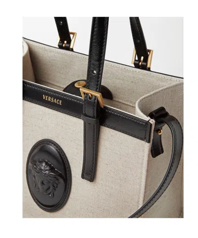 Versace Riviere Mini Canvas Tote In Multi