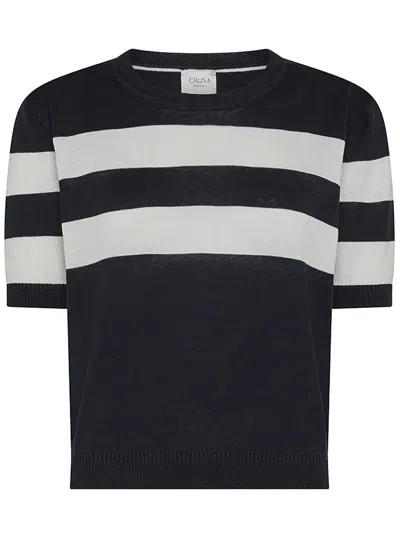 Cruna Striped T-shirt In Black