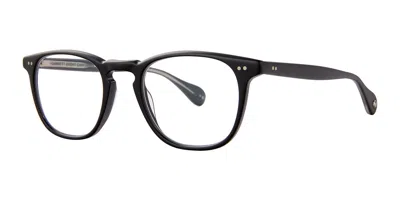 Garrett Leight Alder Square-frame Glasses In Black