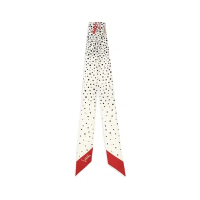 Valentino Scarf Bandeau Little Stars Starry In Silk In White