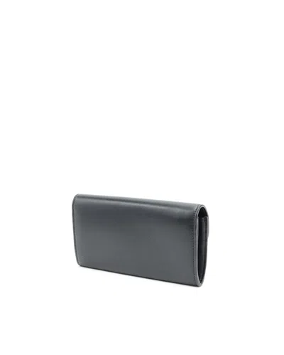 Celine Céline Triomphe Long Wallet In Black