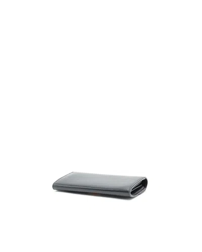 Celine Céline Triomphe Long Wallet In Black