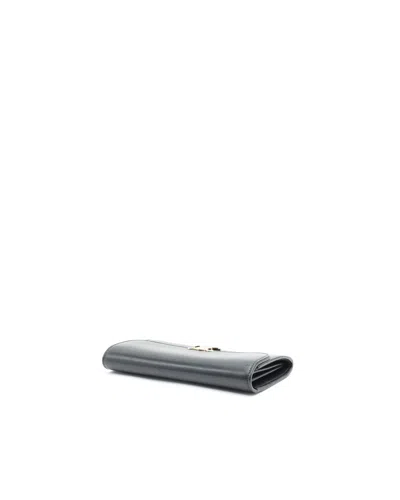 Celine Céline Triomphe Long Wallet In Black