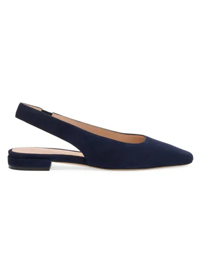 Stuart Weitzman Stassi Slingback Flat In Blue