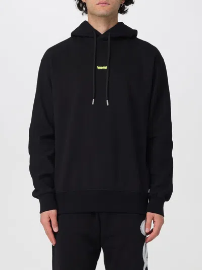 Disclaimer Logo-print Dropped-shoulder Hoodie In Black