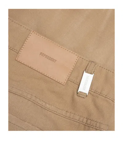 Represent Belt Loop Shorts In Brown