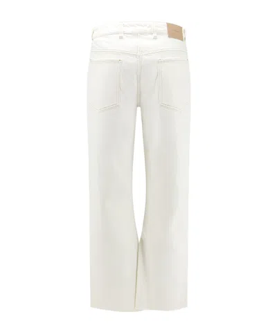 Represent White Straight Distressed Jeans In Multi