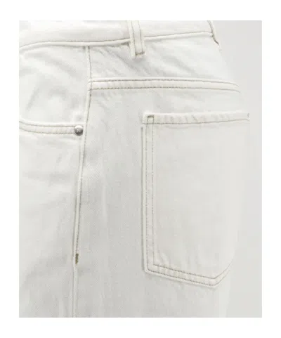 Represent White Straight Distressed Jeans In Multi