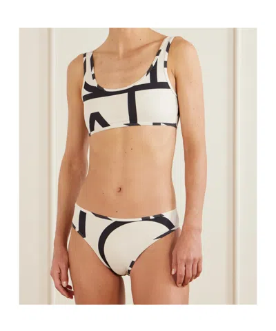 Totême Monogram Printed Bikini Brief In Multi
