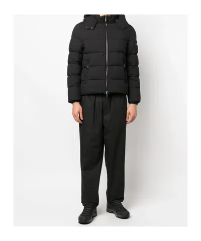 Moorer Long-sleeved Down Jacket In Black