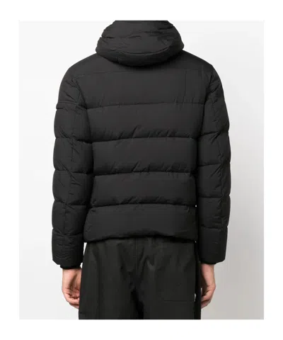 Moorer Long-sleeved Down Jacket In Black