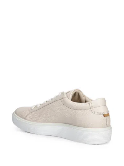 Ecco Soft 60 Leather Sneakers In Neutral