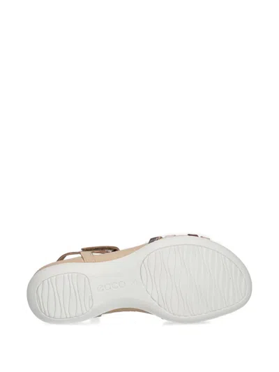 Ecco Flash Leather Ankle Strap Sandals In Neutral