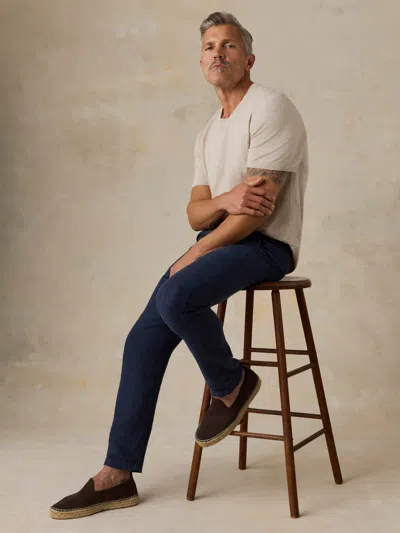 Faherty Linen Drawstring Pants In Blue