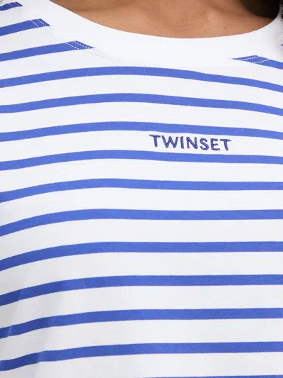Twinset Horizontal-stripe T-shirt In Multi