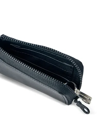 Limi Feu Matte Steer Leather Three Layers Pouch In Black