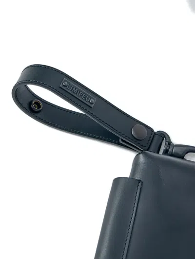 Limi Feu Matte Steer Leather Three Layers Pouch In Black