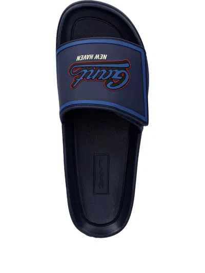 Gant Touch-strap Slides In Blue