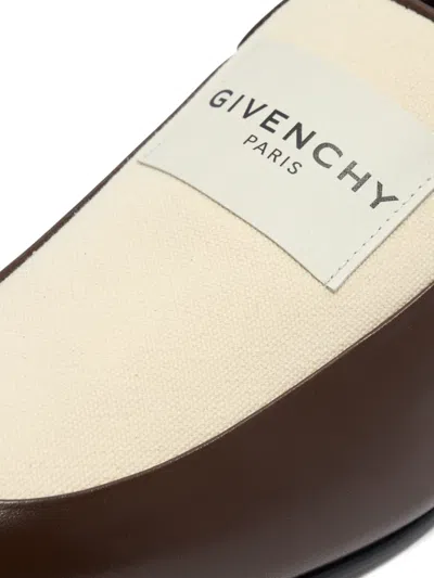 Givenchy Logo-patch Loafers In Brown