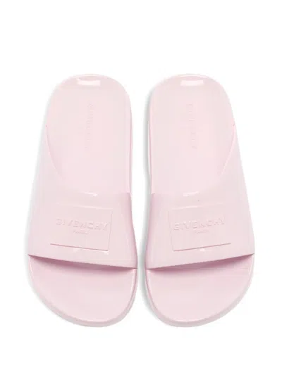 Givenchy Logo-embossed Sandals In Pink