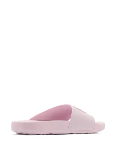 Givenchy Logo-embossed Sandals In Pink