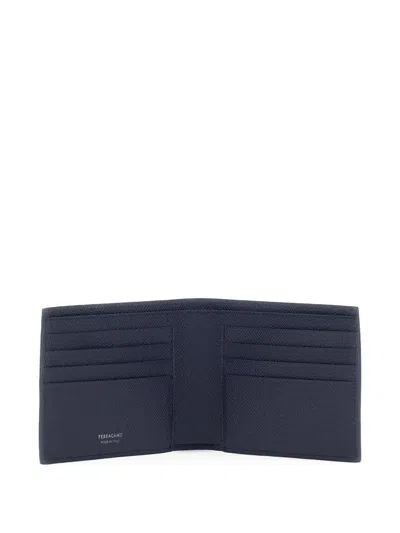 Ferragamo Bifold Wallet In Blue