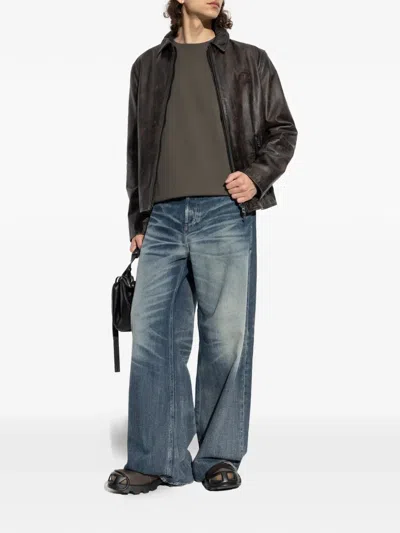 Diesel Belt Loop Jeans In Blue