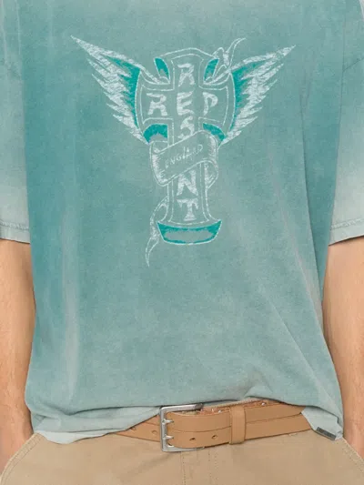Represent Westside Graphic-print T-shirt In Blue