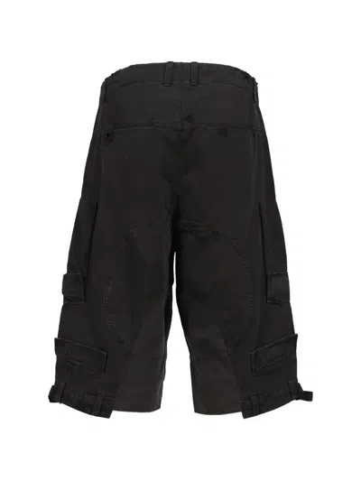 Protocol Index Upside Down Cargo Shorts In Black