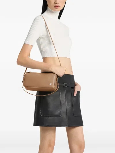 Courrèges Samll Three Sixty Shoulder Bag In Neutral