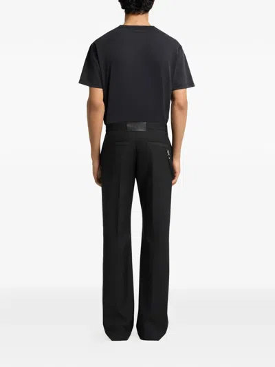 Courrèges Logo-print Stonewashed T-shirt In Black